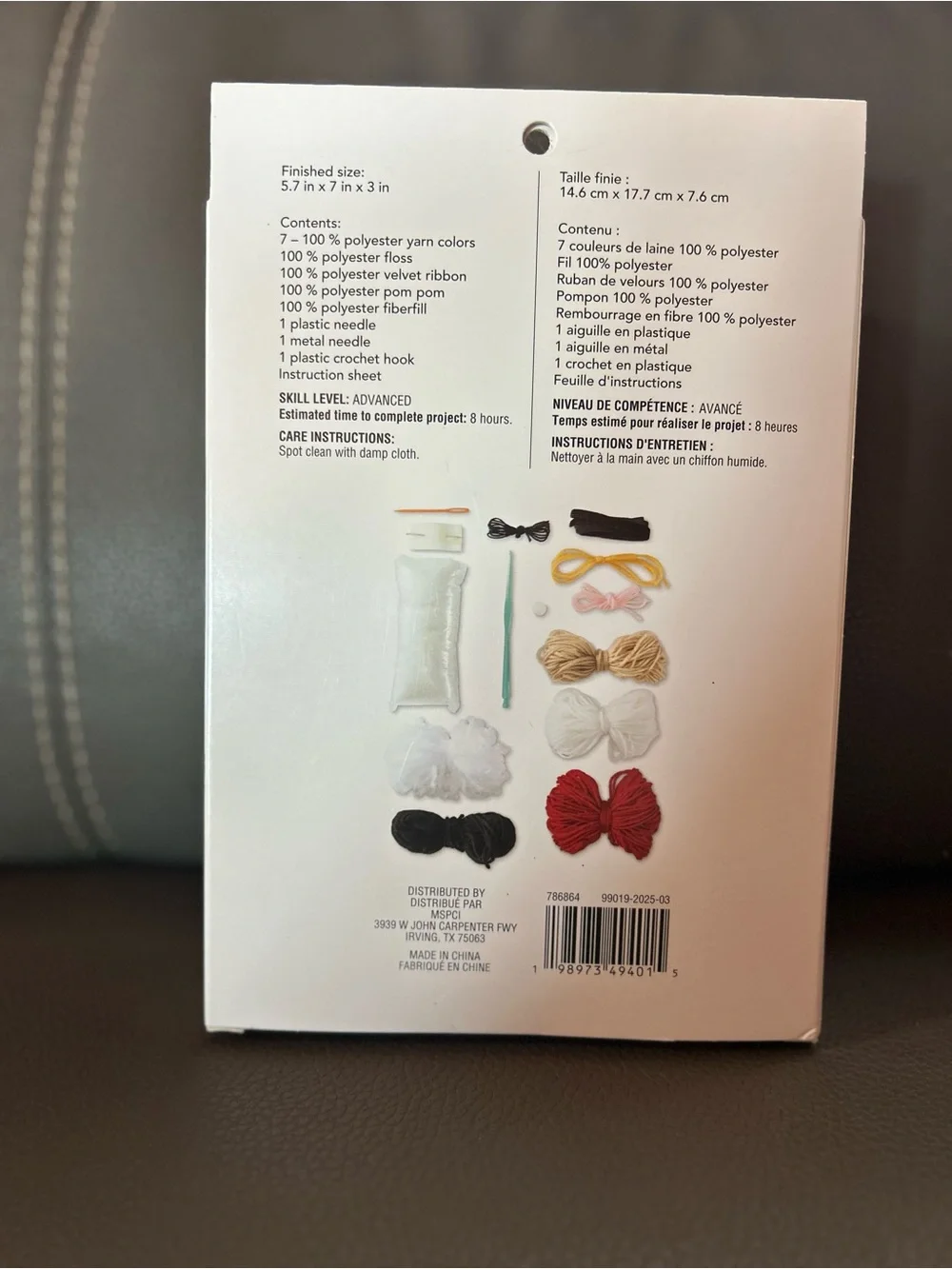 Loops & Threads Red Santa Crochet Ornament Kit #1